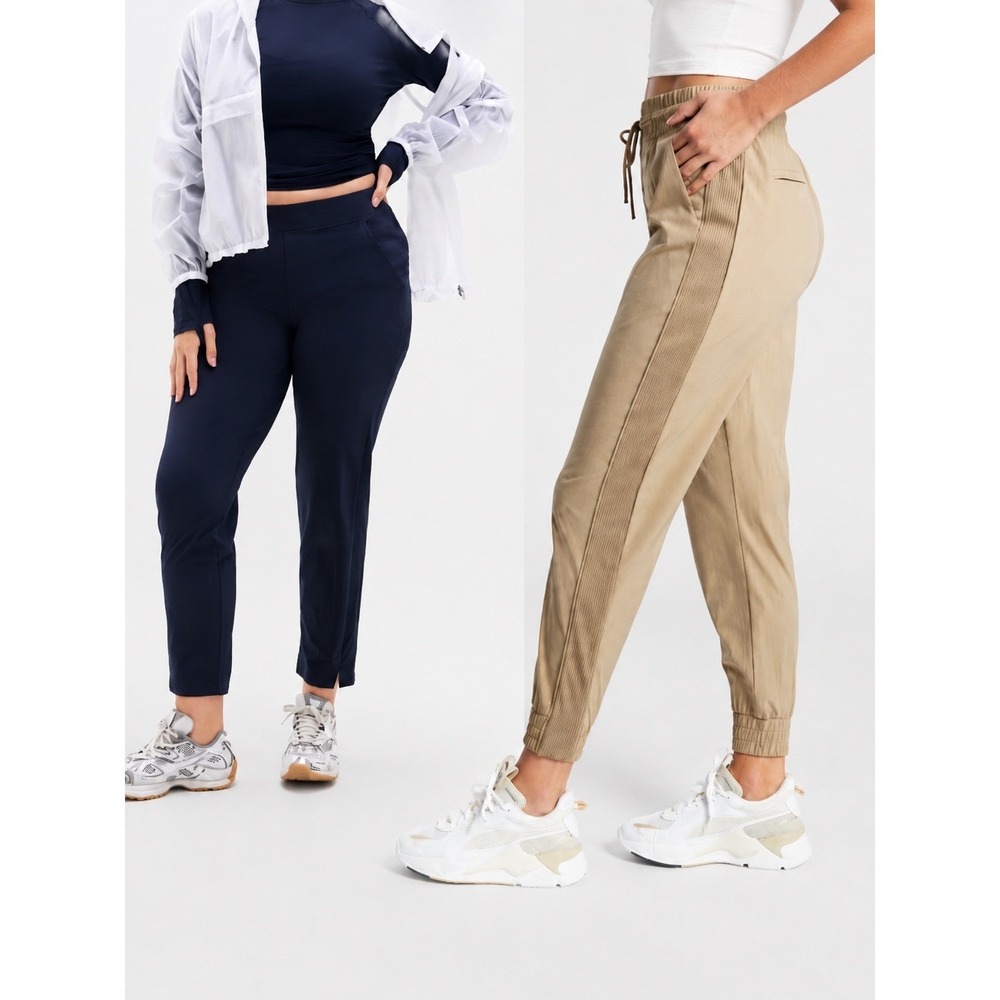 Athleta Brooklyn Jogger Navy Blue Plus Size 24 Lightweight Travel Pants 2 Pir
